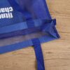 reinforced stitched handle mesh tote bag