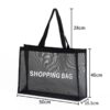 mesh tote bag size options measurement