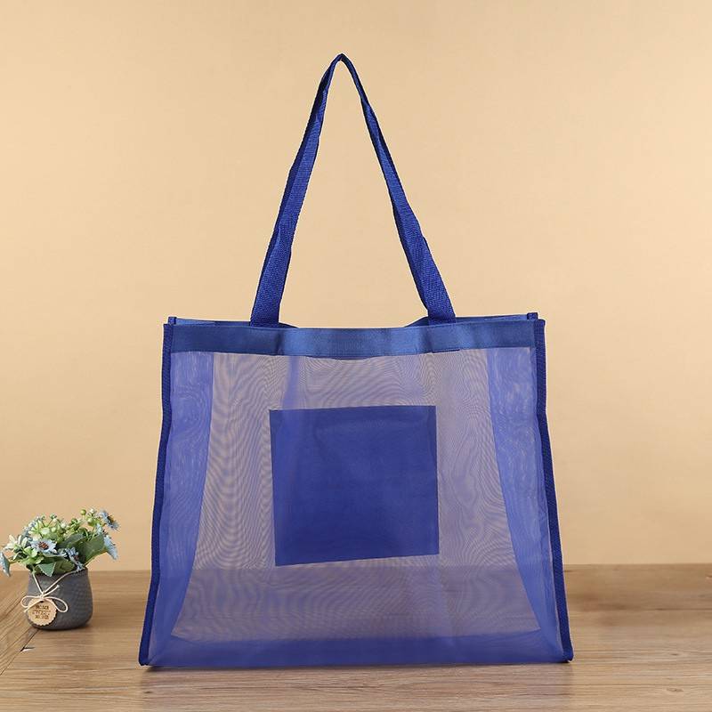 thickened mesh material tote bag