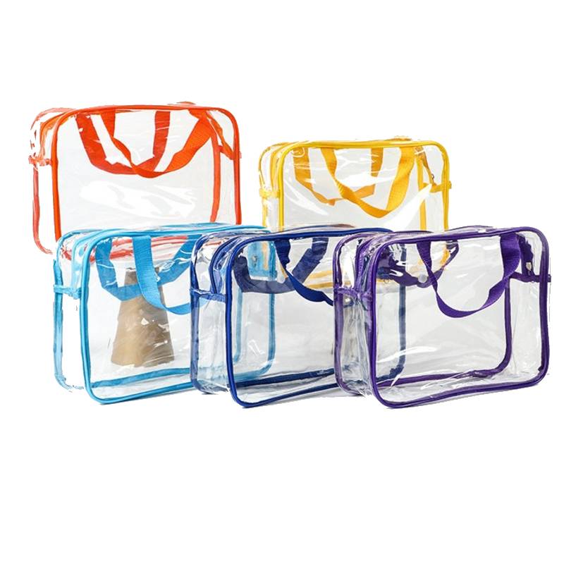 PVC toiletries bag with handles