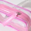 PVC transparent pouch with extended zipper pull
