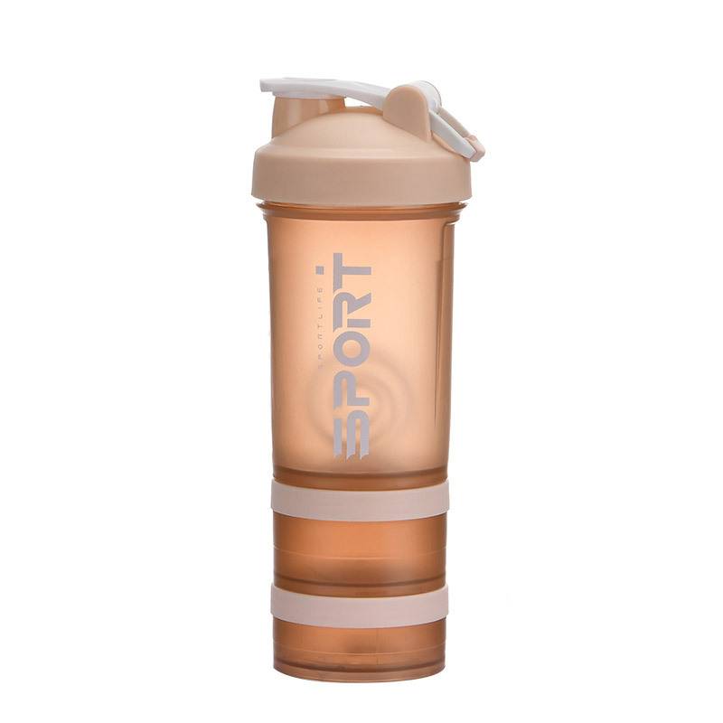beige shaker bottle custom logo printing