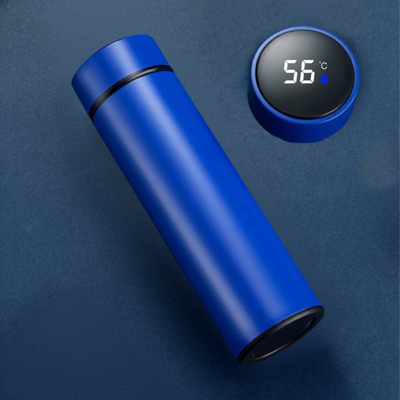 Double wall insulated smart thermos flask