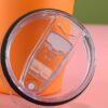 Transparent Spill-Resistant Lid Stainless steel cup transparent lid