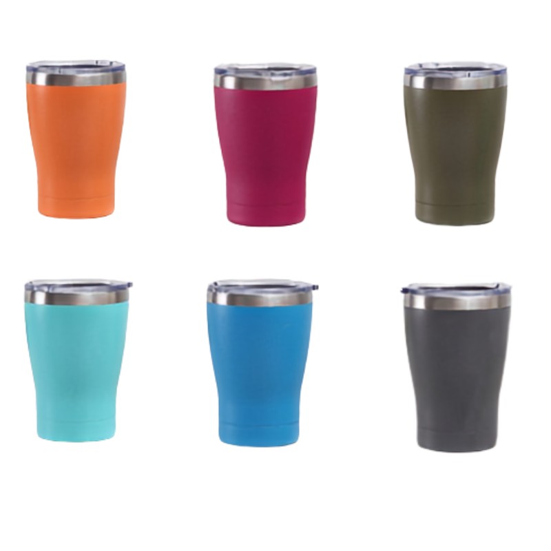 Stainless steel cup colour options