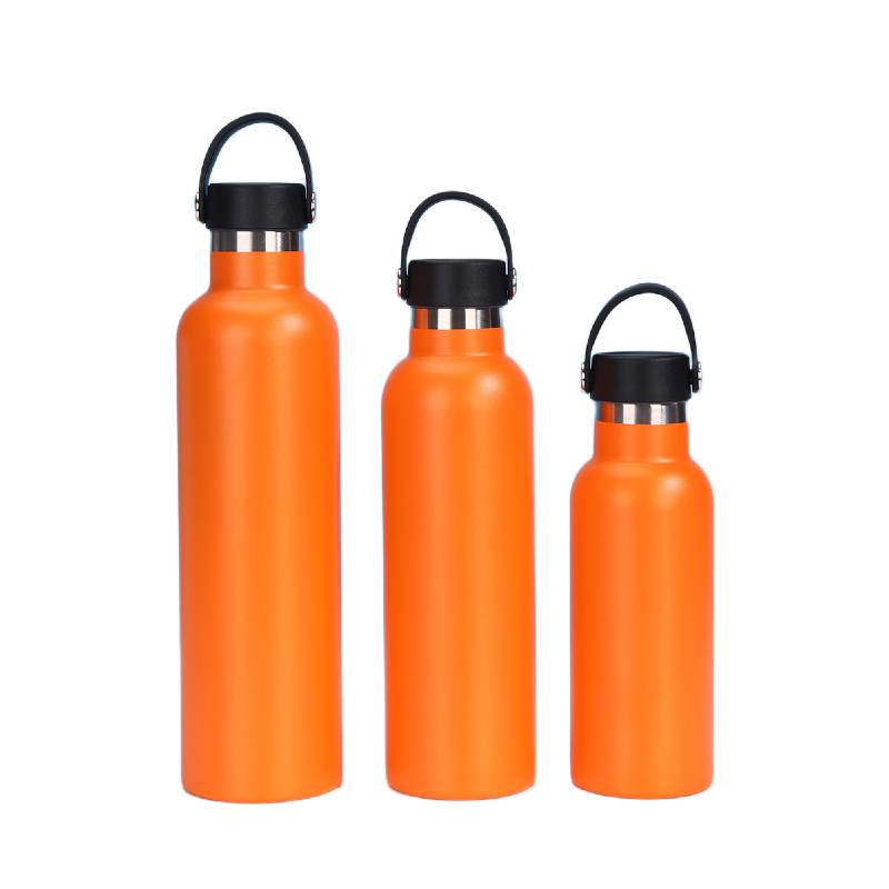 Reusable stainless steel water bottle