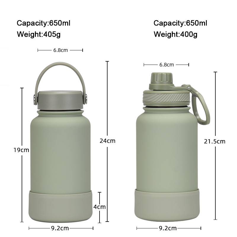 Bottle Size Specifications Stainless steel bottle size measurement
