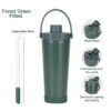 Convenient Dual Drinking Options Stainless steel bottle dual opening lid