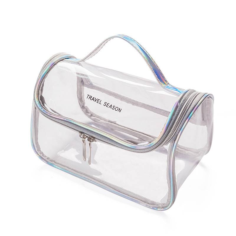 Structured Suitcase Design Box shaped transparent PVC bag