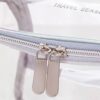 Practical Carry Design PVC bag handle and zipper close up