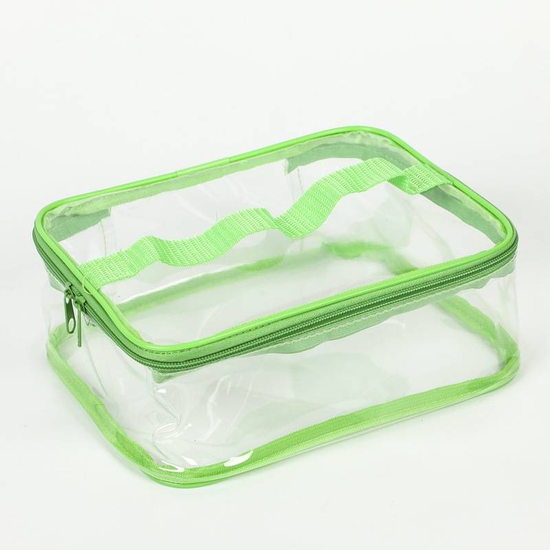 Transparent PVC bag for travel essentials