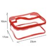 Transparent storage bag dimensions and size measurement