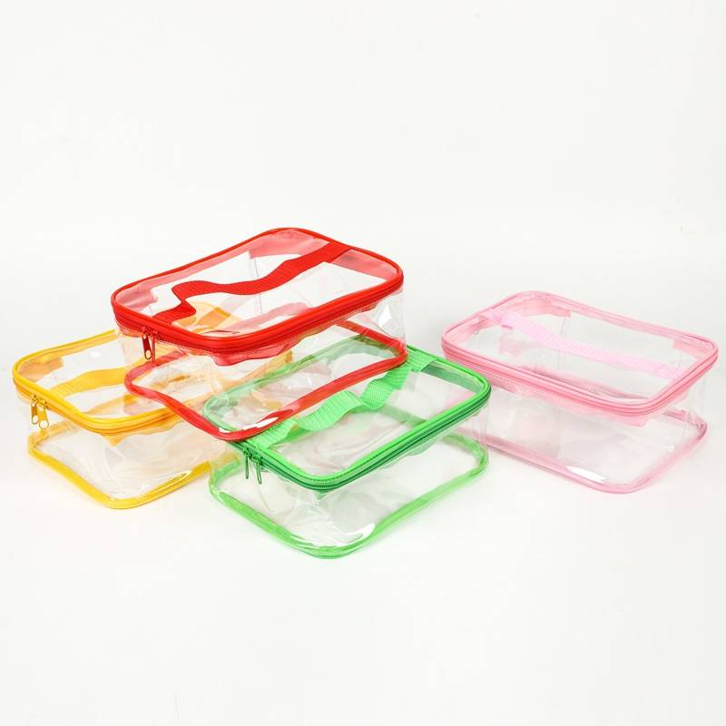 Transparent PVC organiser bag for everyday storage