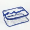Clear PVC storage bag with custom logo printing