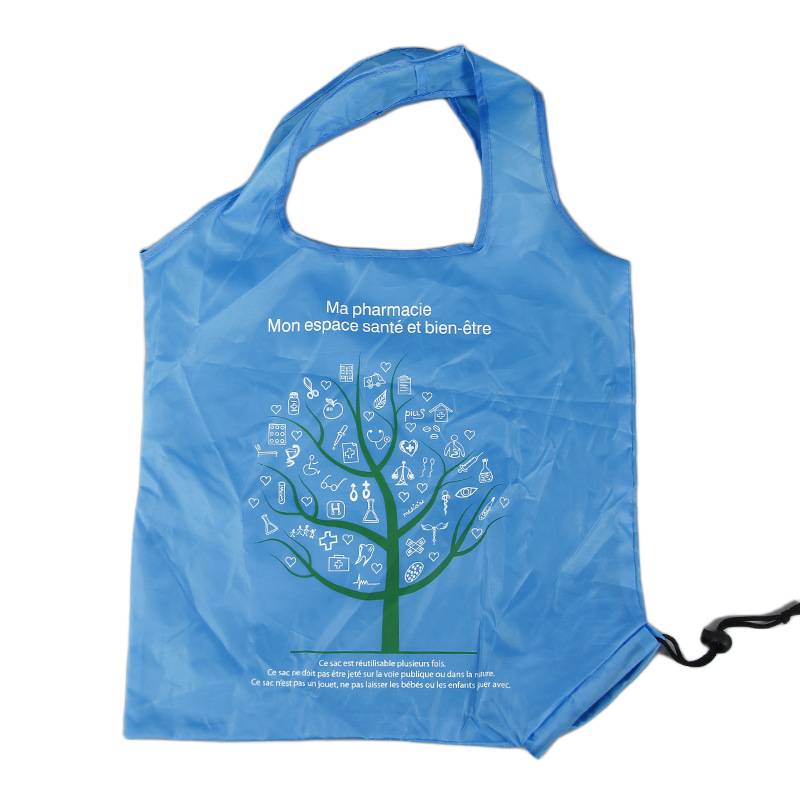 Foldable nylon bag with custom logo