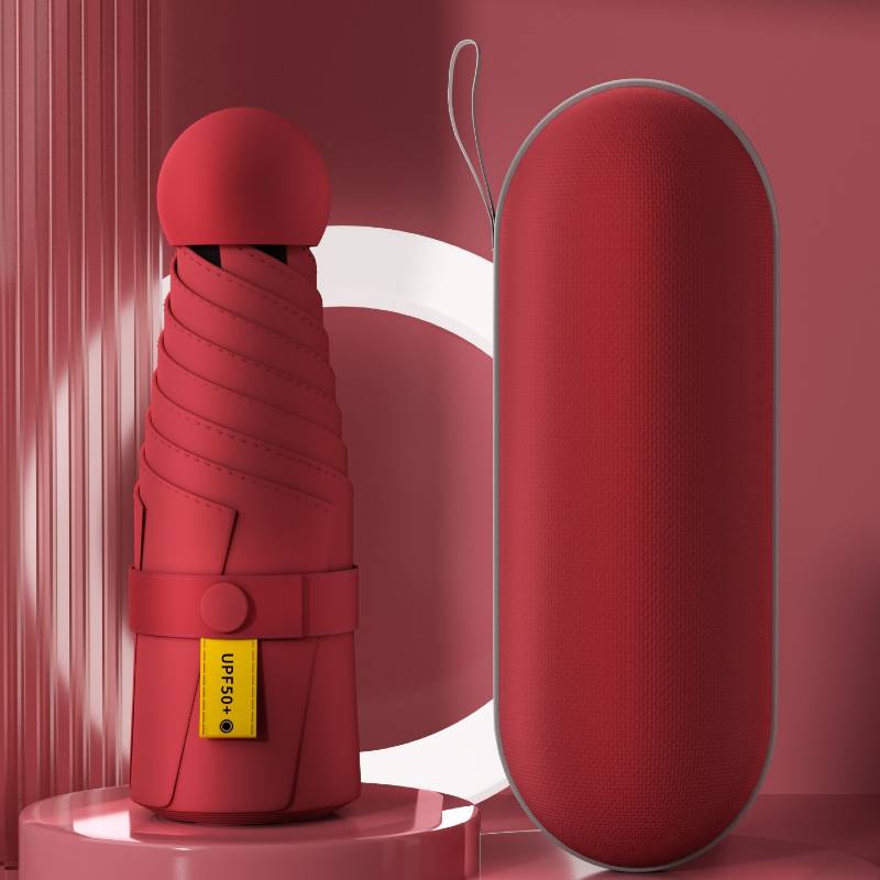 Portable foldable umbrella