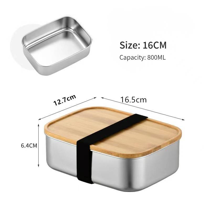 Eco-Friendly Lunch Box with Bamboo Lid