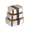 Lunch Box with Bamboo Lid and Custom Logo