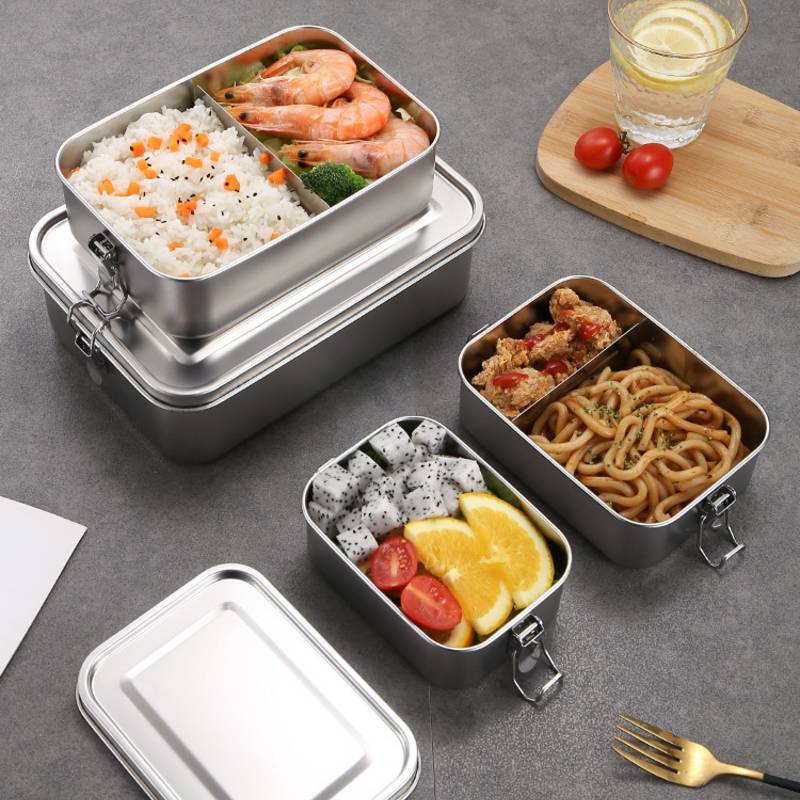 Lunch Box with Meal Stainless Steel Lunch Box with Food
