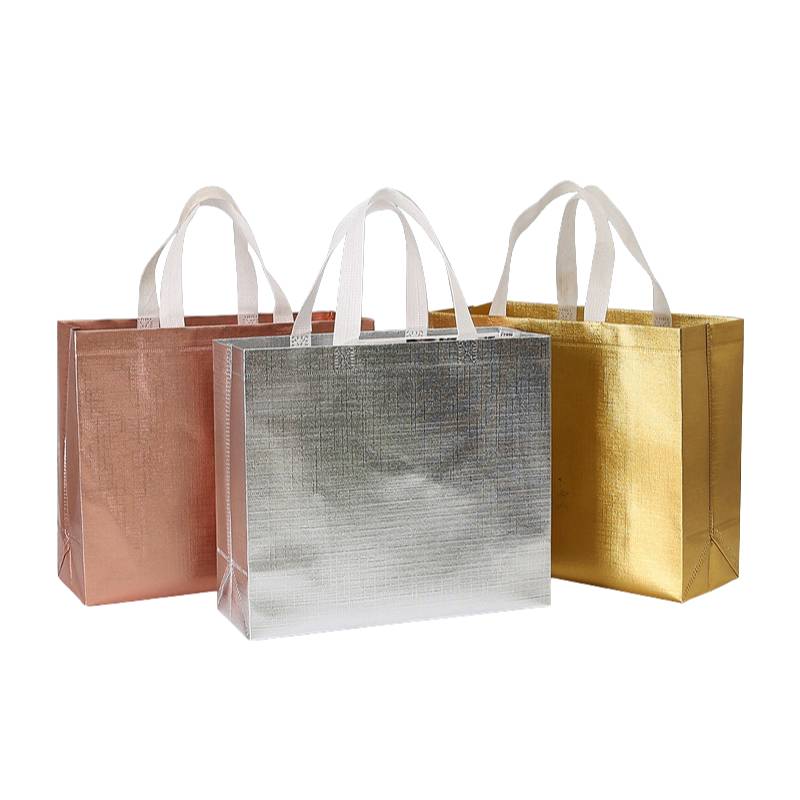 Metallic non woven bag