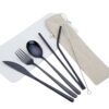 Stainless Steel Cutlery Set Stainless steel portable cutlery set