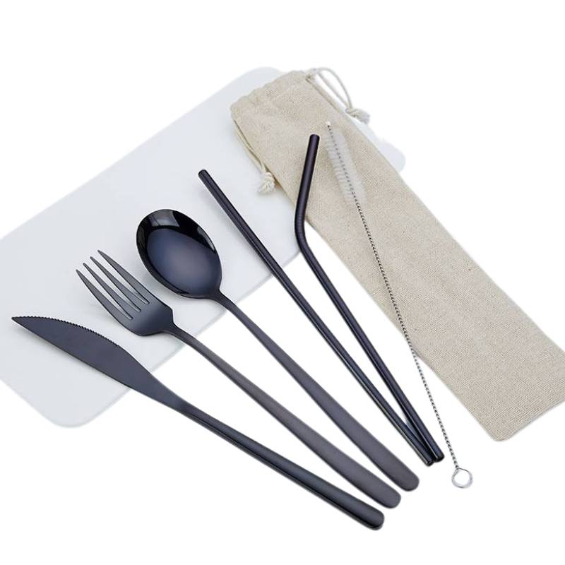 Stainless Steel Cutlery Set Stainless steel portable cutlery set