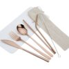 Canvas Cutlery Pouch Canvas pouch for portable cutlery set