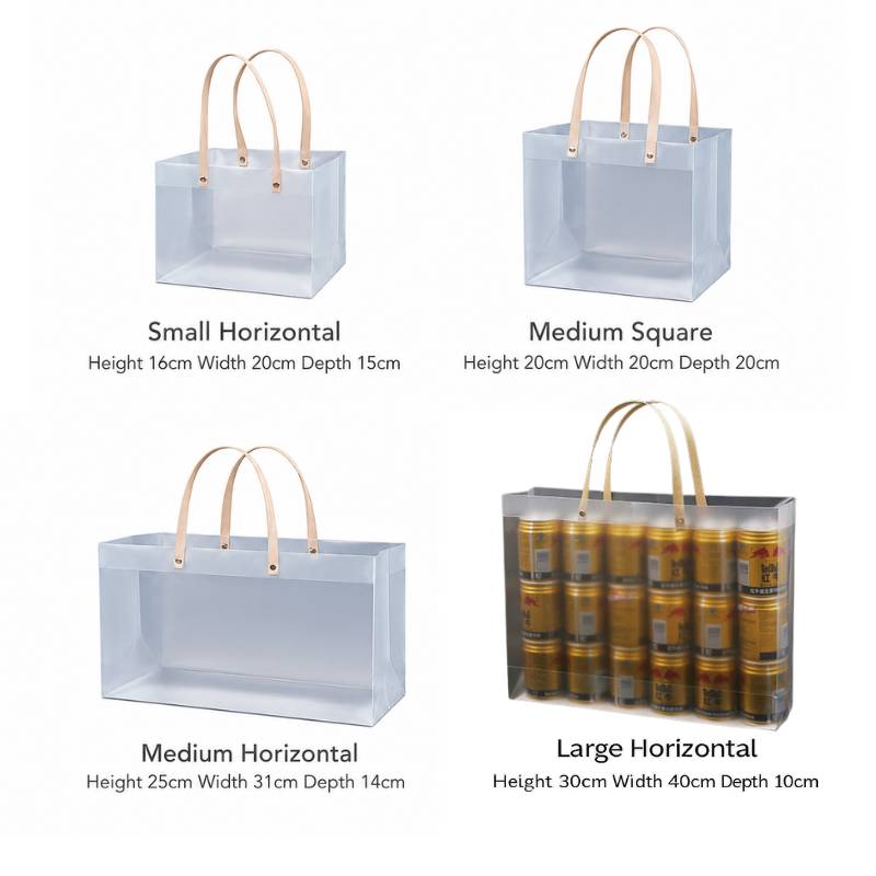 PVC Gift Bag Size Guide