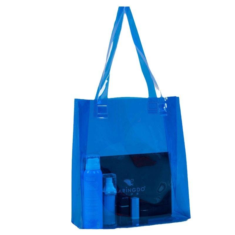 Transparent PVC tote bag
