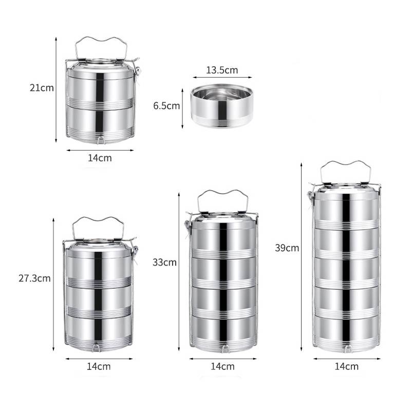 14cm Tiffin Box Size 14cm Stainless Steel Tiffin Box size guide