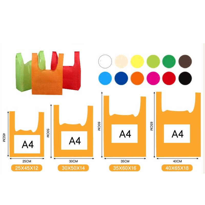 Supermarket Shopping Bag size guide