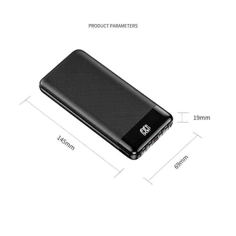 Powerbank measurement and dimensions