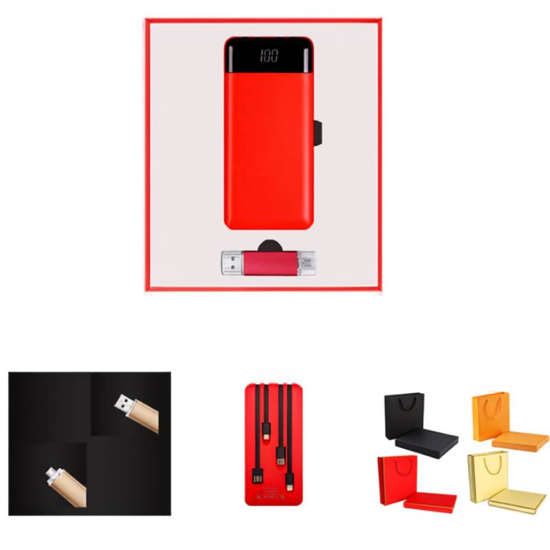 10000mAh powerbank and USB pendrive gift set