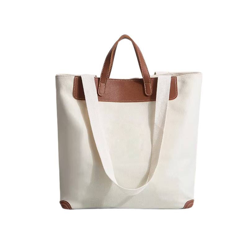 Dual Handle Shoulder Canvas Tote Bag