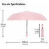 Umbrella with flashlight dimensions