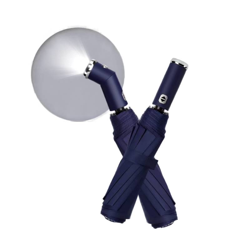 Umbrella with built-in flashlight